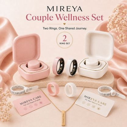 MIREYA Smart Ring for Women & Men, Sleep Tracker Ring, Health & Fitness Wellness Ring with Charging Case